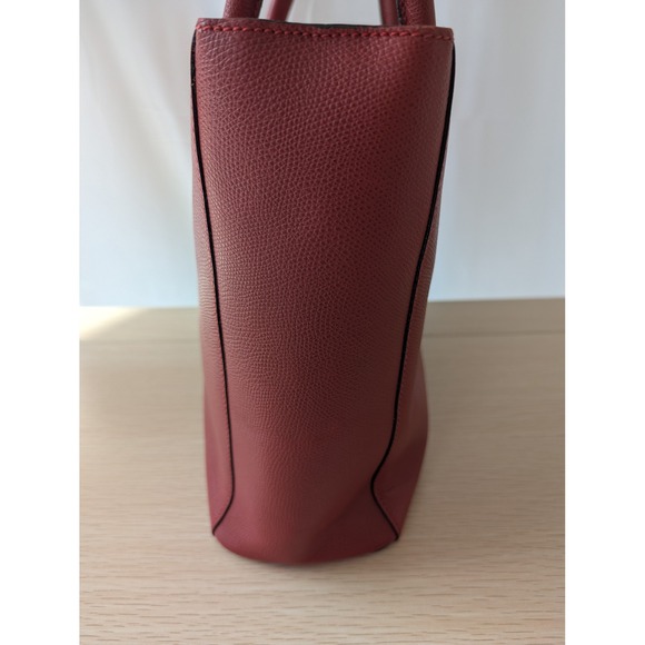 Celine Paris Boxy Tote Bag Red Leather Square Satchel Handbag COA Dustbag - Picture 5 of 15